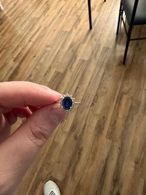 Kay Jewelers Silver Sapphire Ring